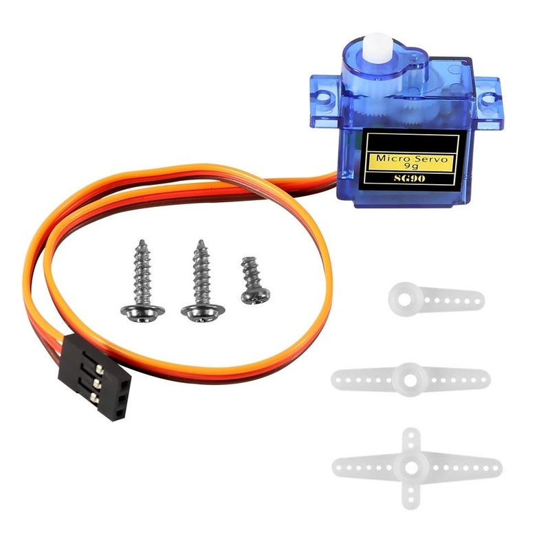 Dorhea 5 Pcs SG90 Micro Servo Motor Mini Servo SG90 9g Servo Kit Compatible with RC Helicopter Airplane Car Boat Robot Arm/Hand/Walking/Servo Door Lock Control - Image 2